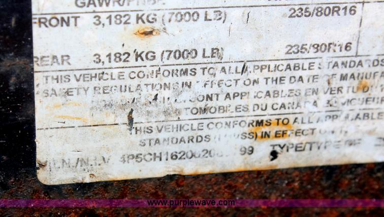 image for item I8167 2006 PJ equipment trailer