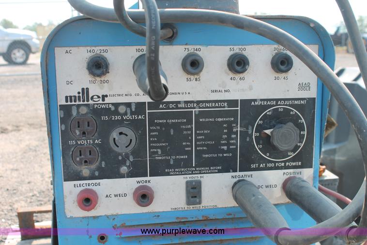 image for item I8173 Miller gas powered welder/generator