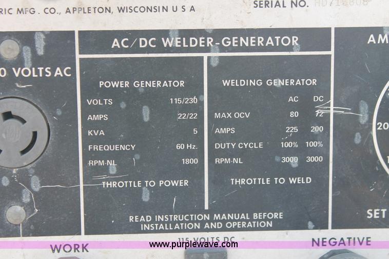 image for item I8173 Miller gas powered welder/generator