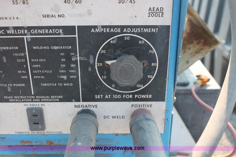 image for item I8173 Miller gas powered welder/generator