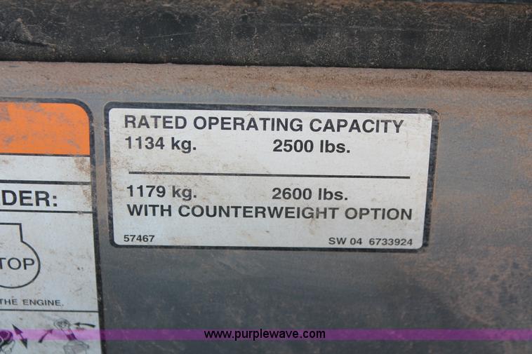 image for item I8191 2004 Bobcat S250 Turbo skid steer