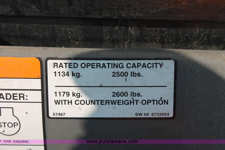 image for item I8192 2004 Bobcat S250 Turbo skid steer