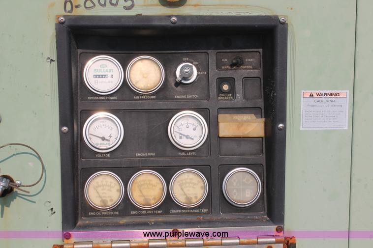 image for item I8193 1998 Sullair 185 DPQ-JD mobile compressor