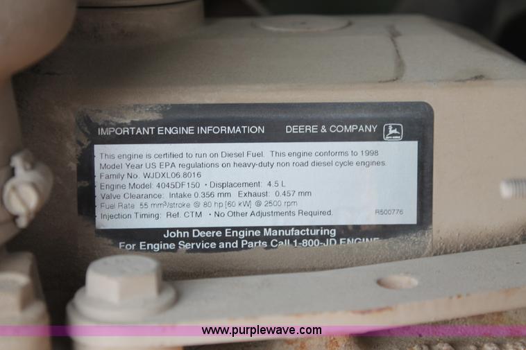 image for item I8195 1998 Sullair 185 DPQ-JD mobile compressor