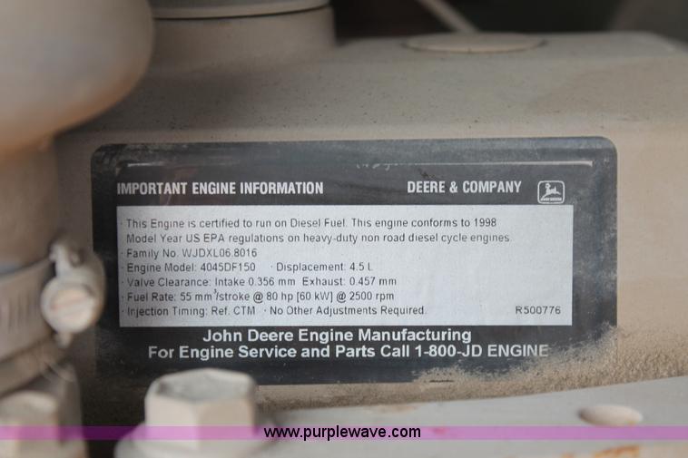 image for item I8196 1998 Sullair 185 DPQ-JD mobile compressor