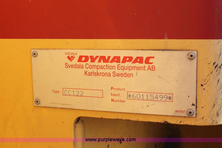 image for item I8214 2001 Dynapac CC122 Series 12 articulated vibratory roller