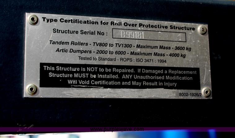image for item I8216 1999 Stone PAC 6400 articulated vibratory smooth drum roller