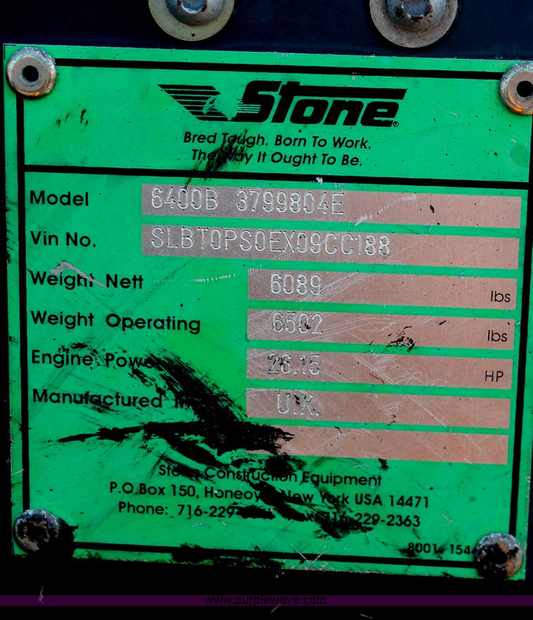 image for item I8216 1999 Stone PAC 6400 articulated vibratory smooth drum roller