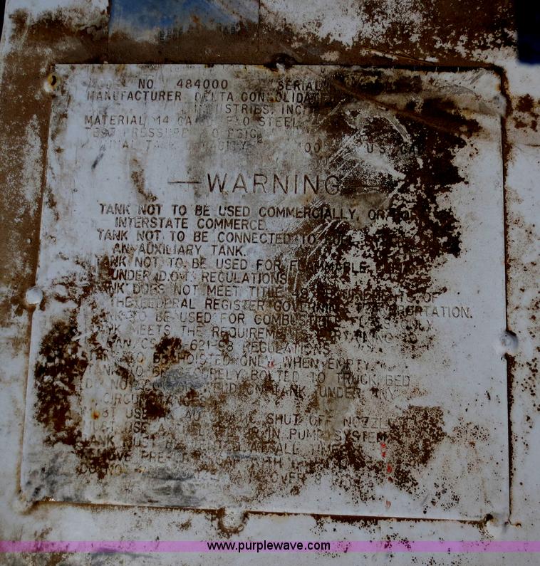 image for item AK9715 Delta 100 gallon fuel tank