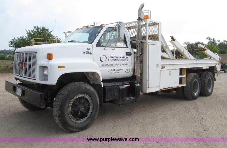 image for item D7466 1990 GMC TopKick reel carrier truck