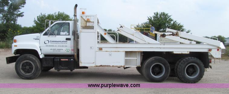 image for item D7466 1990 GMC TopKick reel carrier truck