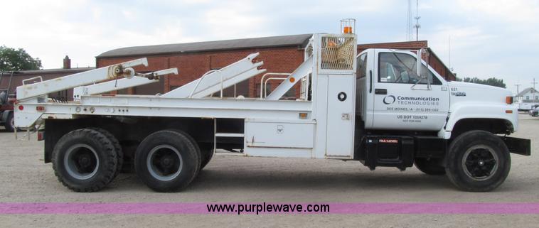 image for item D7466 1990 GMC TopKick reel carrier truck