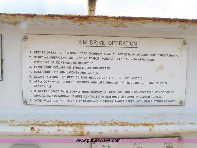 image for item D7466 1990 GMC TopKick reel carrier truck