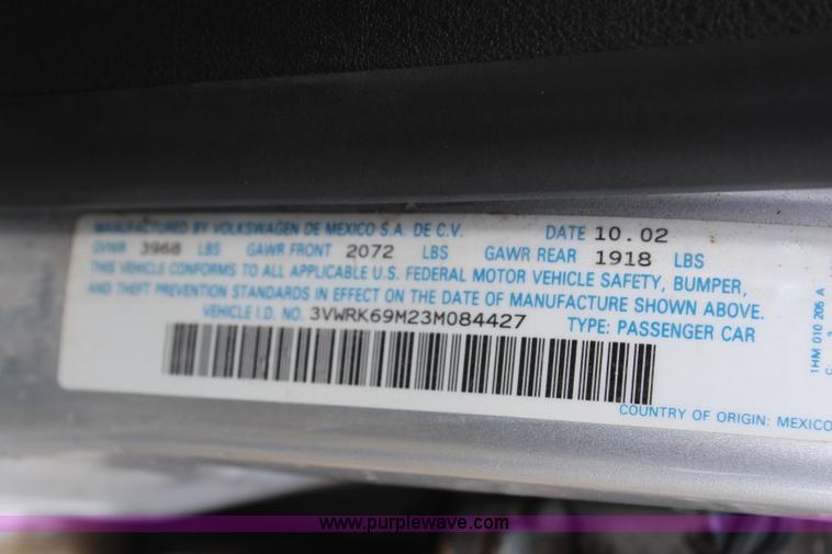 image for item H6541 2003 Volkswagen Jetta GL