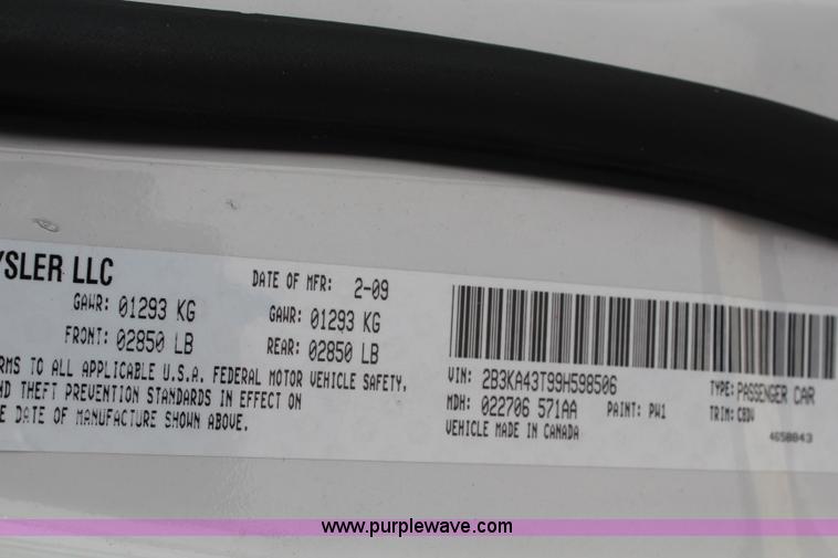 image for item H6618 2009 Dodge Charger SE