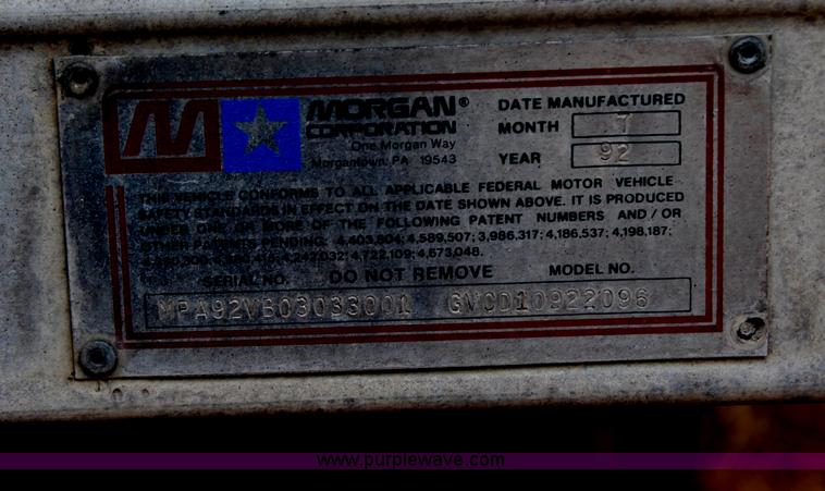image for item H6659 1992 Morgan curtain side truck box