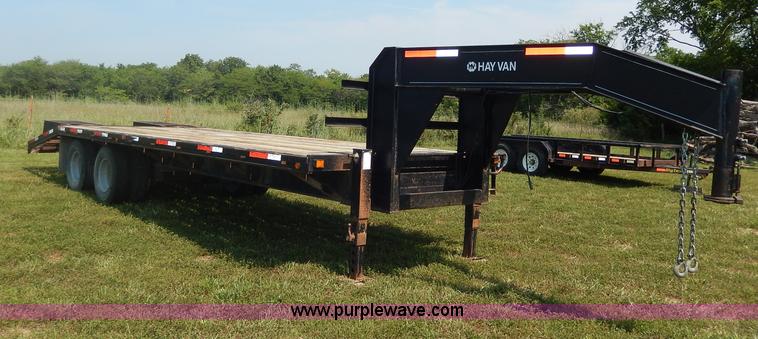 image for item I4343 2005 Hay Van gooseneck trailer