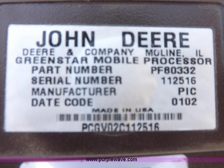 image for item I7644 John Deere mobile processor GPS system