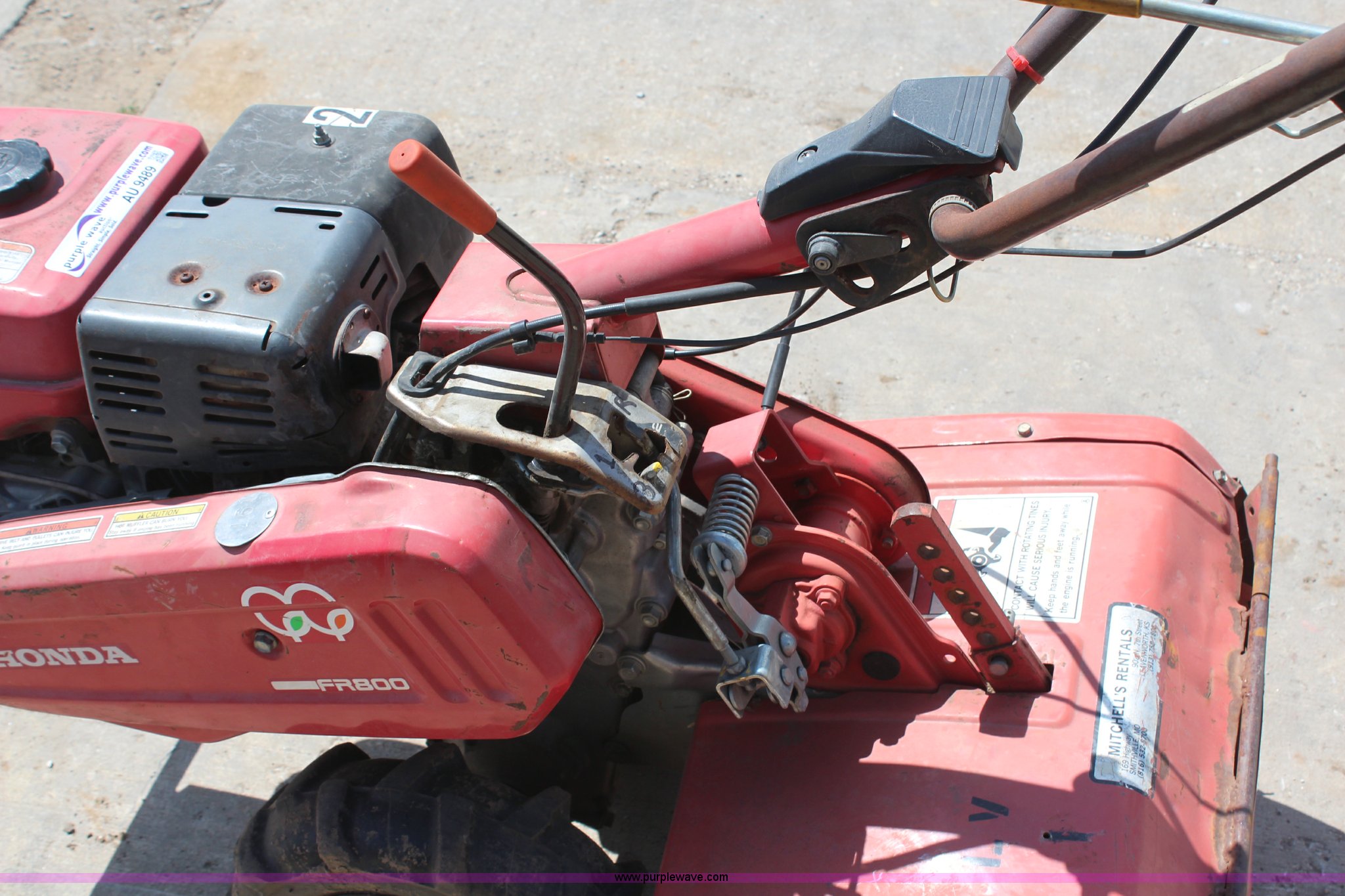 Honda FR800 tiller in Paola, KS Item AU9489 sold Purple Wave