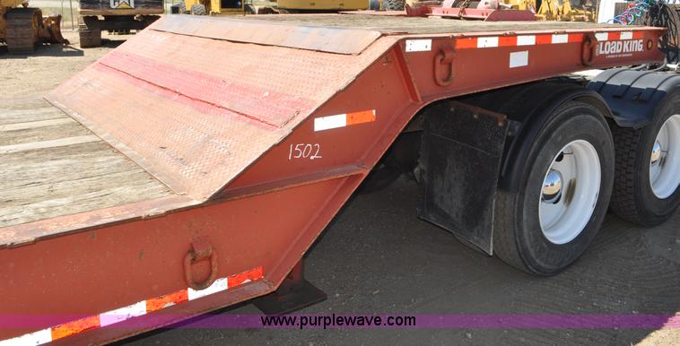 image for item G6152 1998 Load King tandem axle equipment trailer