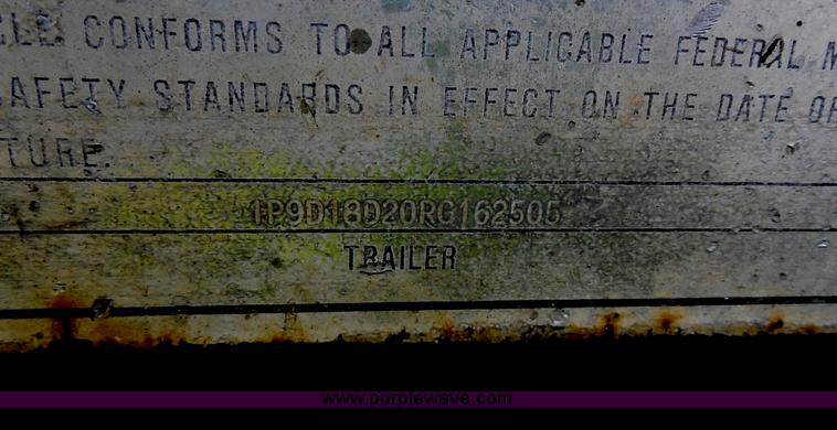 image for item G8538 1993 Towmaster T-18DD trailer