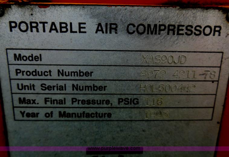 image for item G8979 1993 Atlas Copco XA590JD portable air compressor