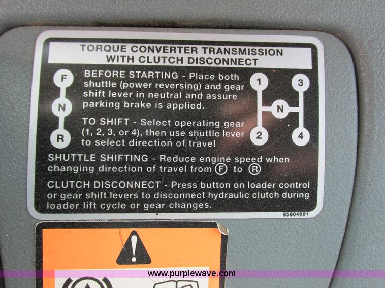 image for item G8997 2001 New Holland LB110 backhoe