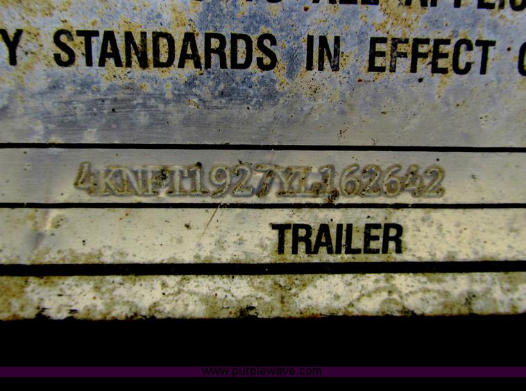 image for item G9000 2000 Towmaster T20 trailer