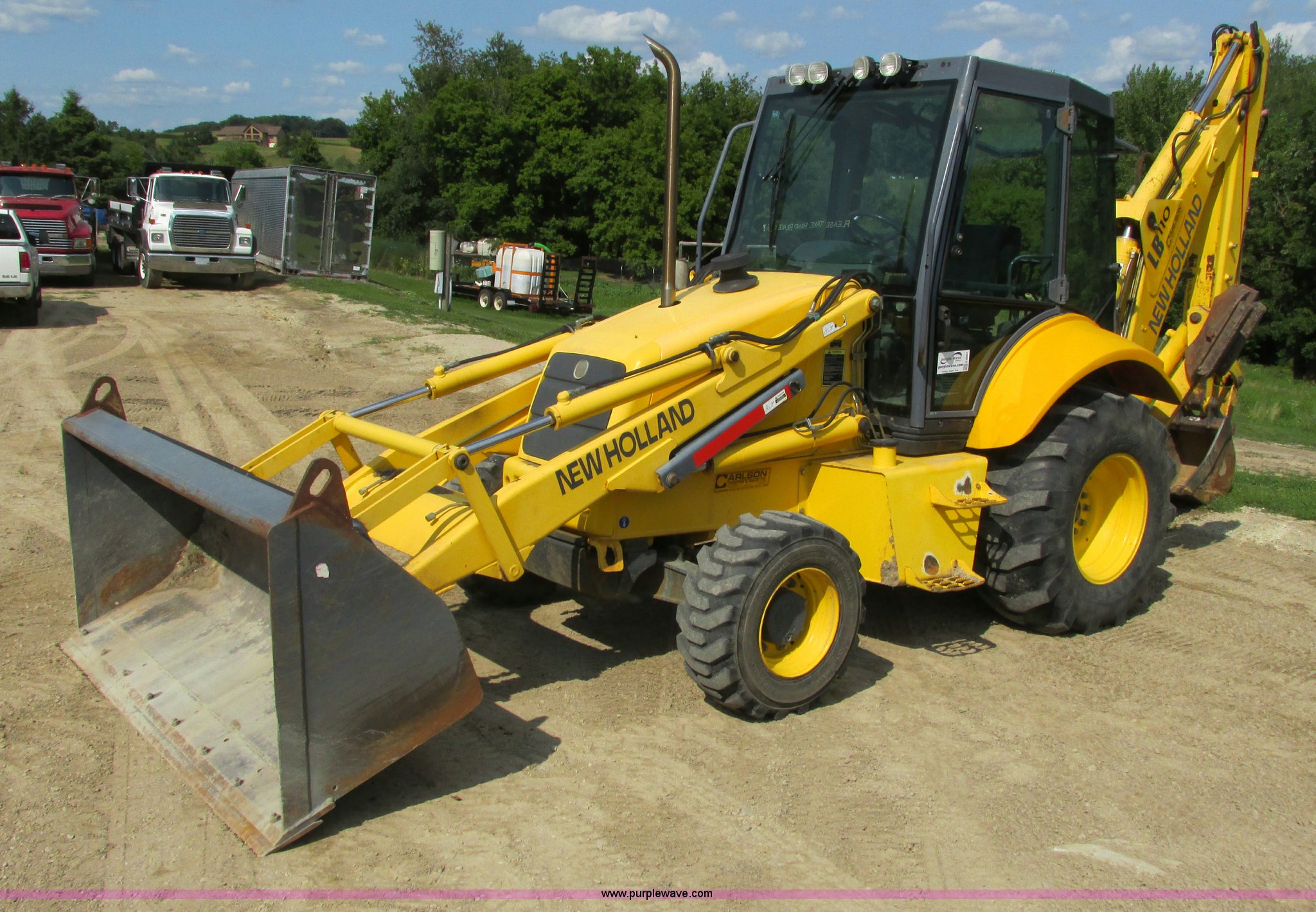 2001 New Holland LB110 backhoe in Mantorville, MN Item G8997 sold