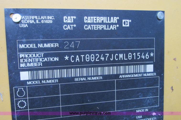 image for item E5193 2003 Caterpillar 247 track skid steer