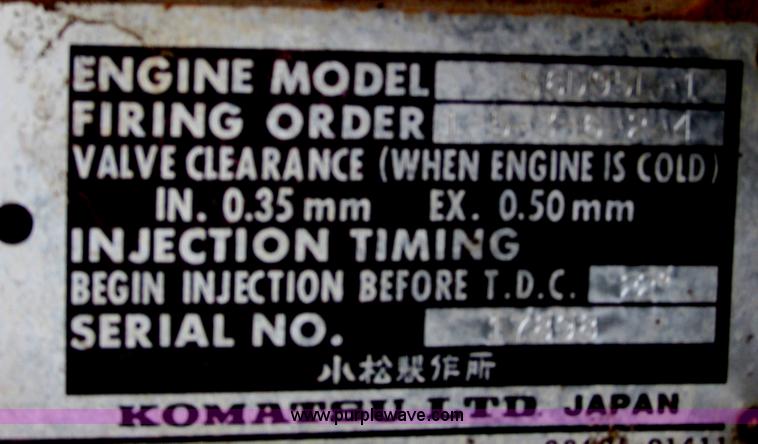 image for item G8993 1987 Komatsu WA150-1 wheel loader