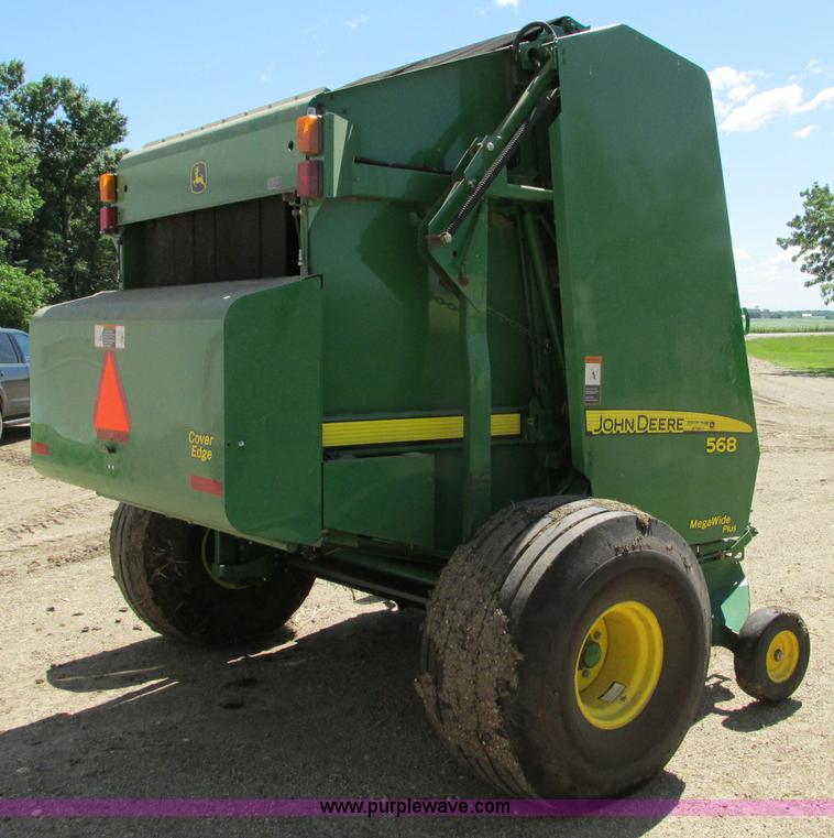 image for item E5174 2010 John Deere 568 round baler
