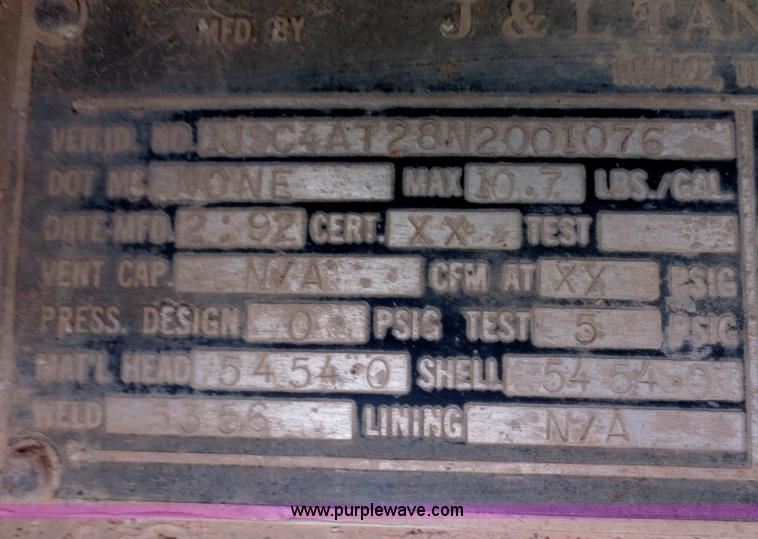 image for item F6657 1992 J&L 41' dual purpose liquid/dry bulk trailer