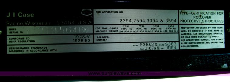 image for item F7090 1986 Case 3594 MFWD tractor