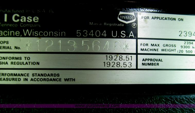 image for item F7090 1986 Case 3594 MFWD tractor