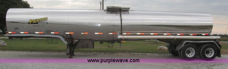 image for item F7108 1979 Brenner stainless steel tanker trailer