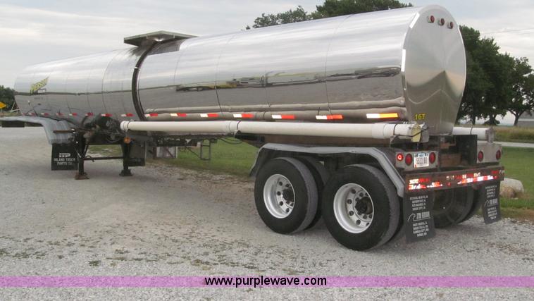 image for item F7108 1979 Brenner stainless steel tanker trailer