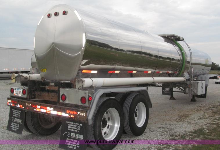 image for item F7108 1979 Brenner stainless steel tanker trailer