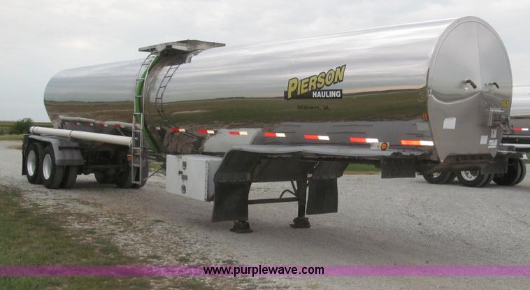image for item F7108 1979 Brenner stainless steel tanker trailer