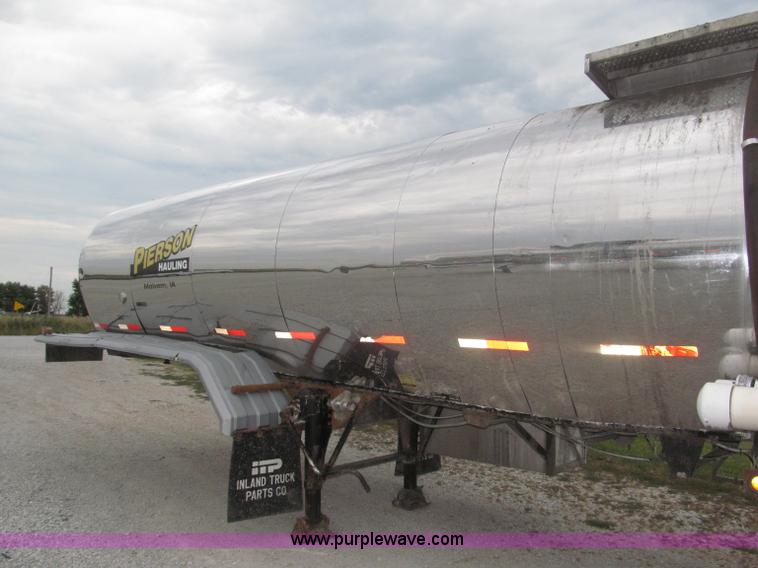 image for item F7108 1979 Brenner stainless steel tanker trailer