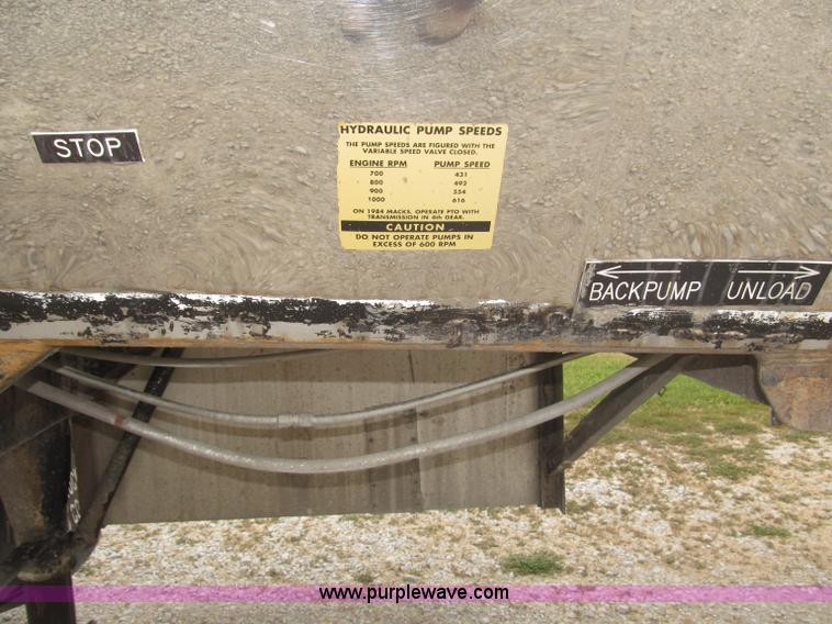 image for item F7108 1979 Brenner stainless steel tanker trailer