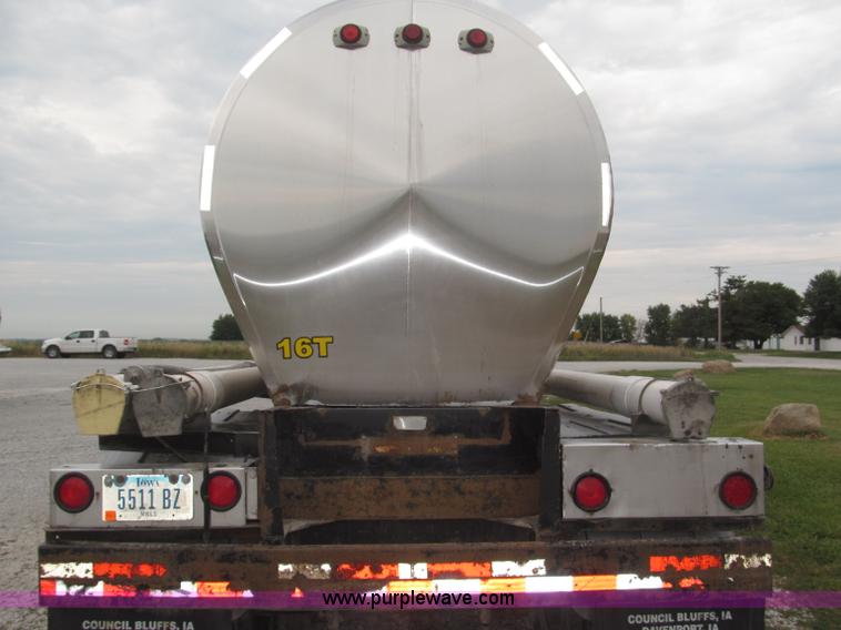 image for item F7108 1979 Brenner stainless steel tanker trailer