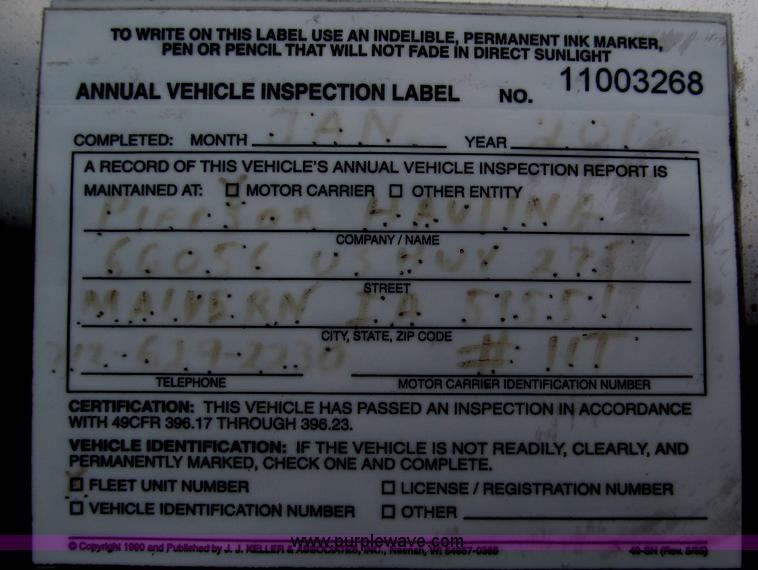 image for item F7110 1986 STE stainless steel tanker trailer