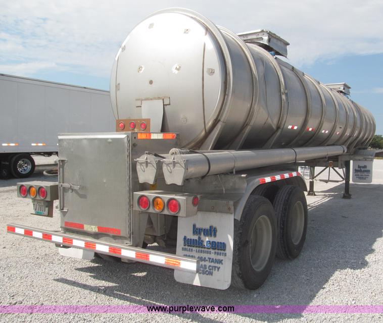 image for item F7113 1992 Walker stainless steel tanker trailer