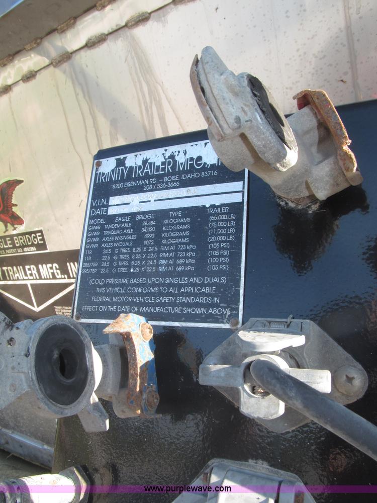 image for item F7117 2010 Trinity Eagle Bridge stainless steel belt trailer