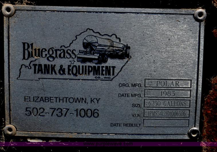 image for item G6158 1983 Polar milk tanker trailer