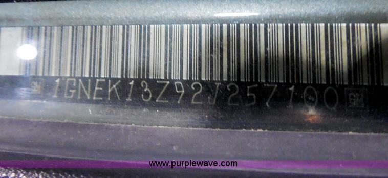 image for item I1484 2002 Chevrolet Tahoe SUV