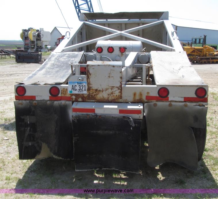 image for item D7441 1972 Cook tri axle belly dump trailer