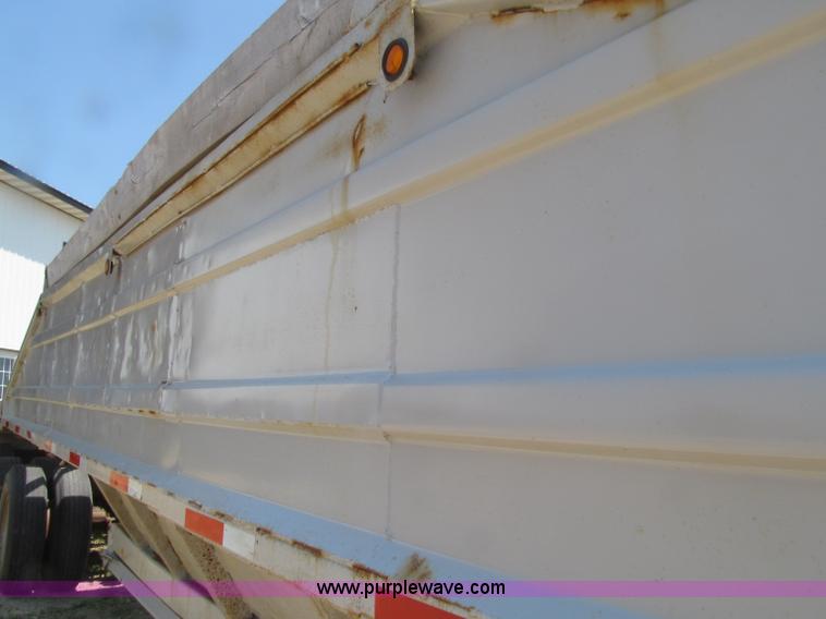 image for item D7441 1972 Cook tri axle belly dump trailer