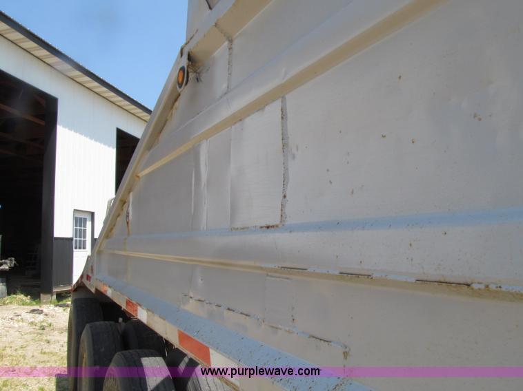 image for item D7441 1972 Cook tri axle belly dump trailer